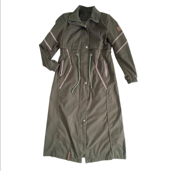 Alamera Khaki Military Style Trench M​​ - Picture 2 of 11